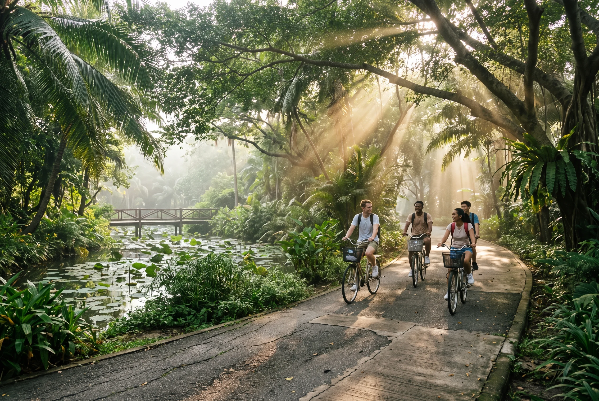 Cycling in Bang Kachao Green Lung Bangkok