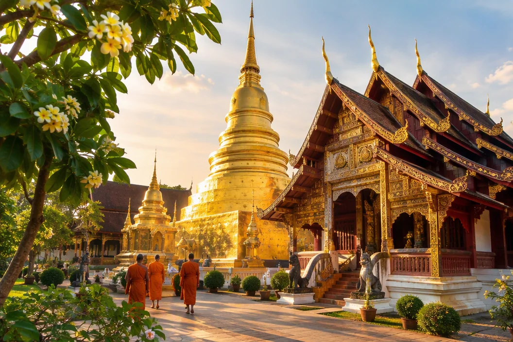 Wat Phra Singh Chiang Mai Temple Lanna Architecture