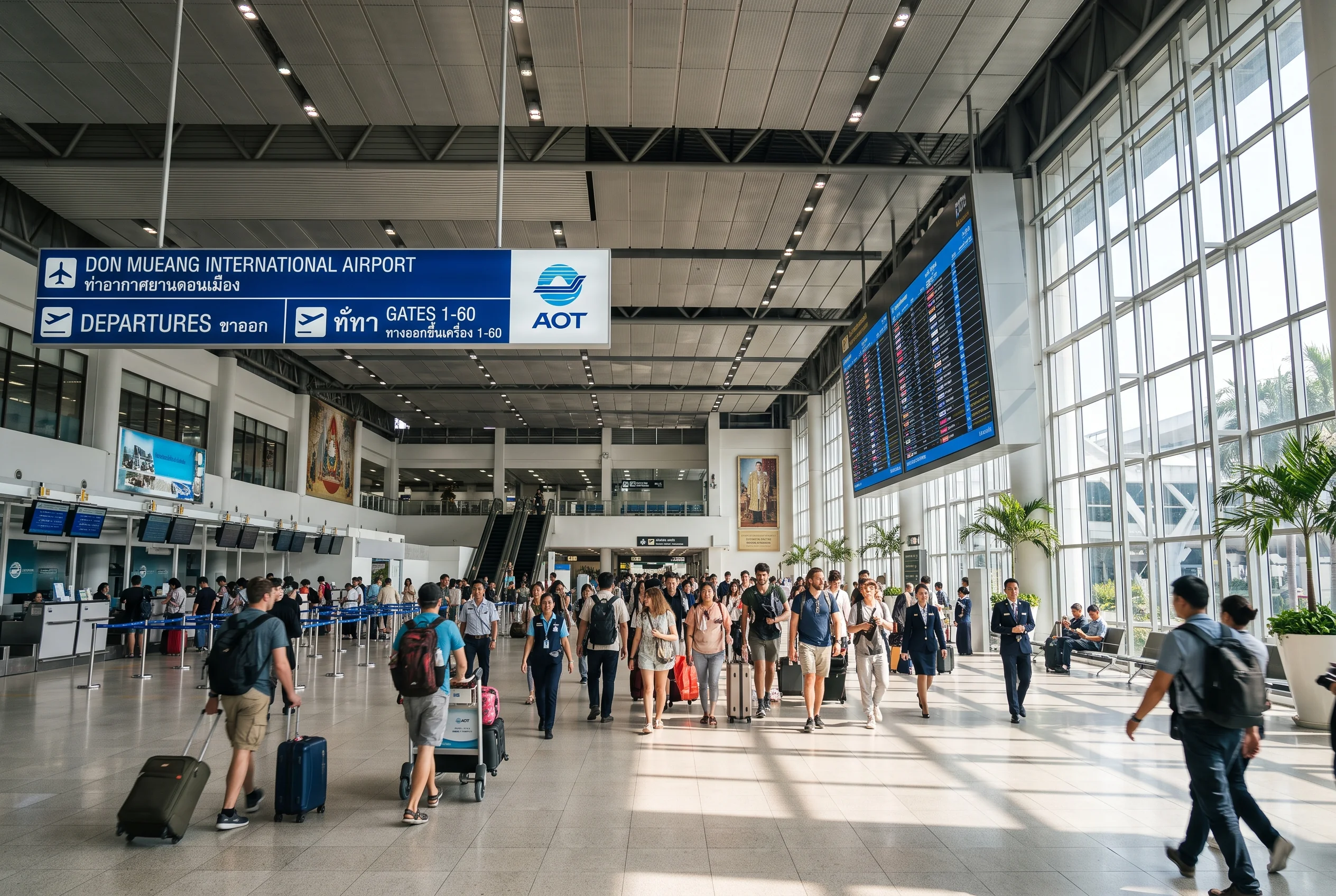 Don Mueang Airport Bangkok DMK Terminal In Out Guide