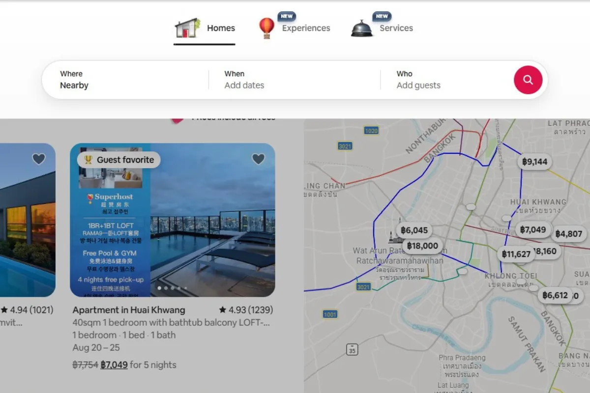searching for hotel