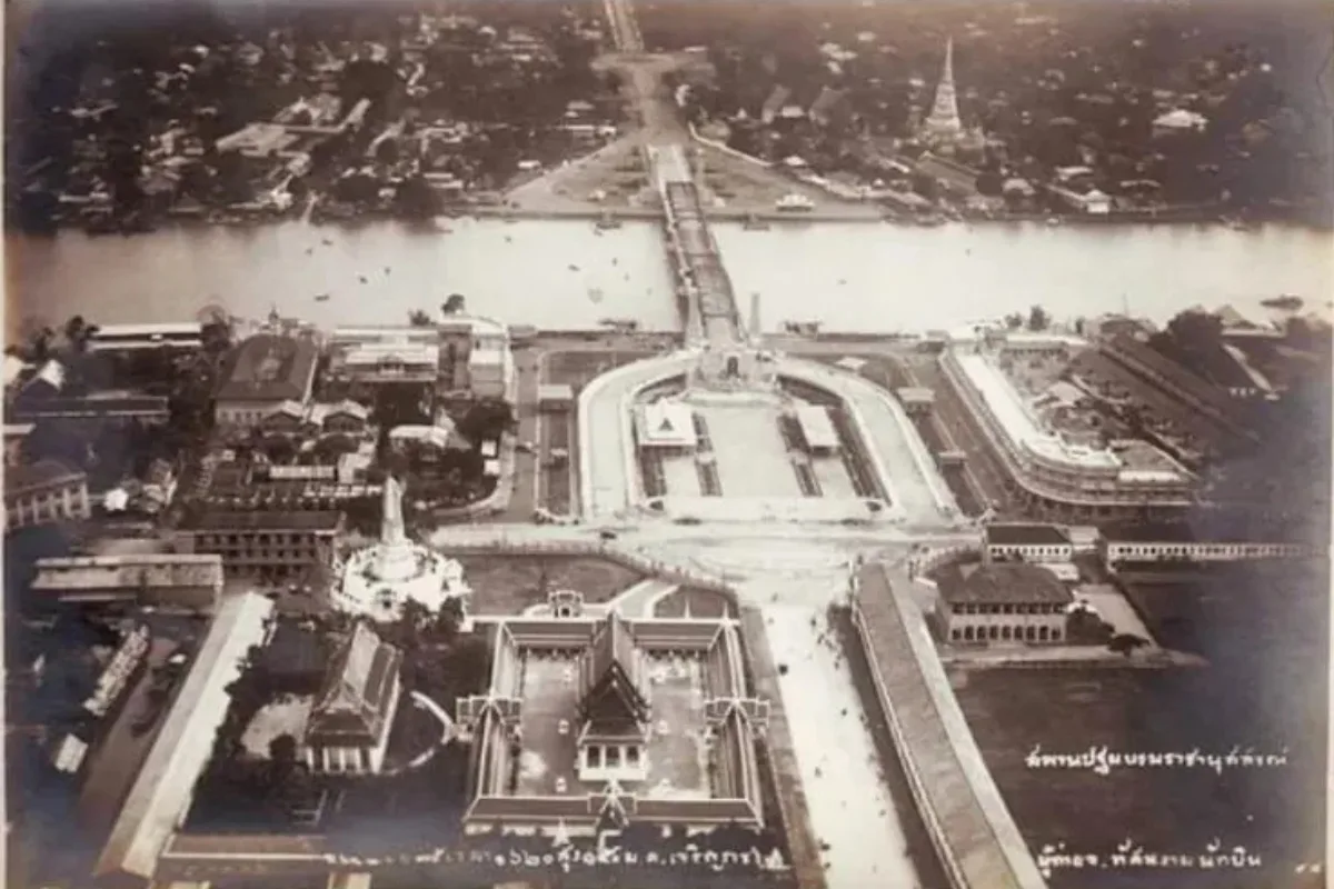 history aerial view memorial bridge