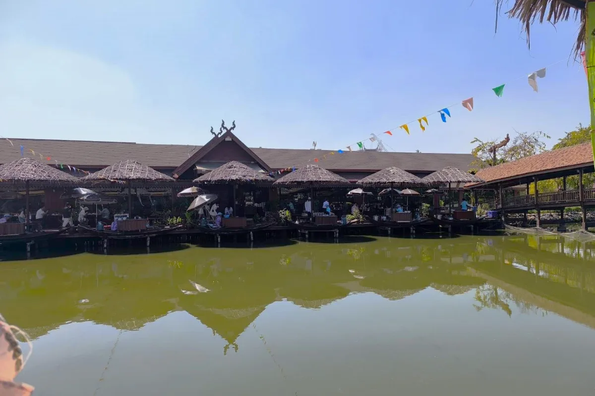 Ancient city floating market