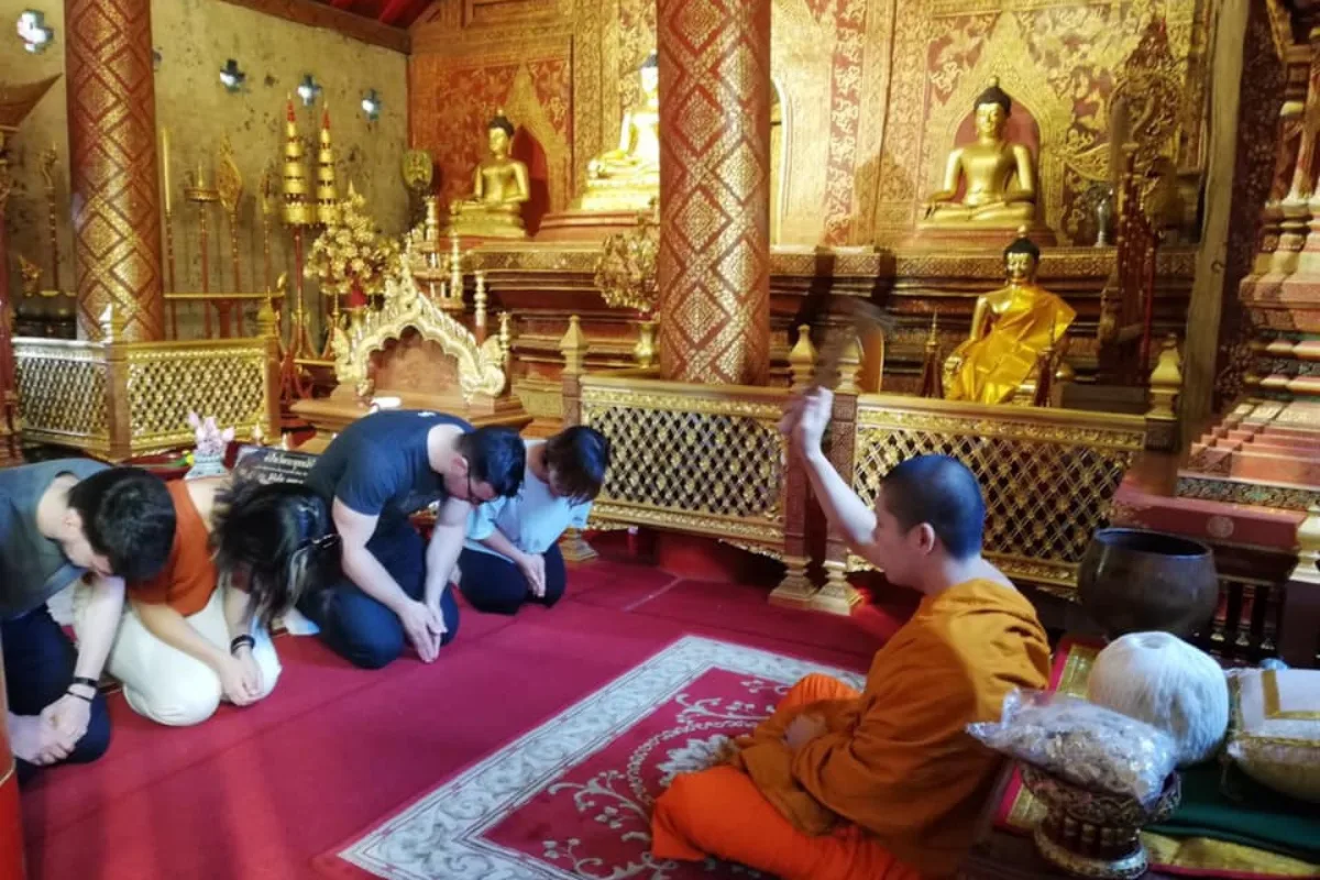 Talk to a Monk for Blessing