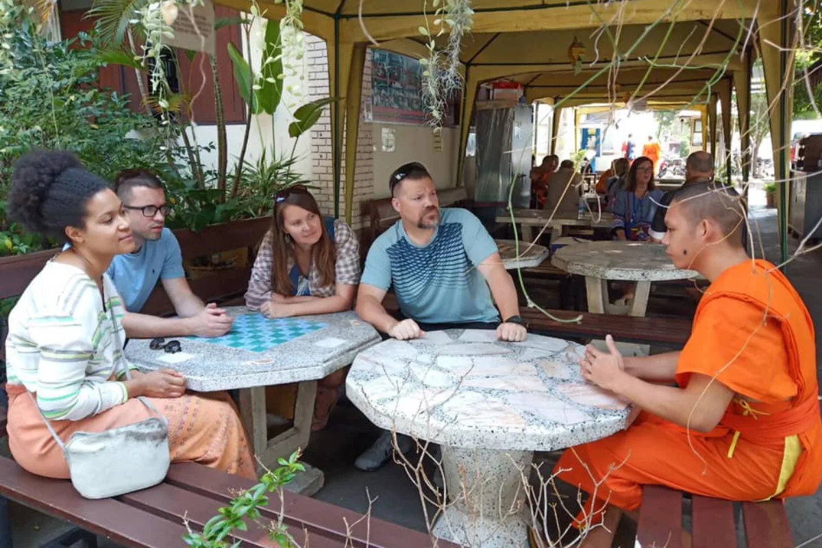 Talk to a Monk in Thailand