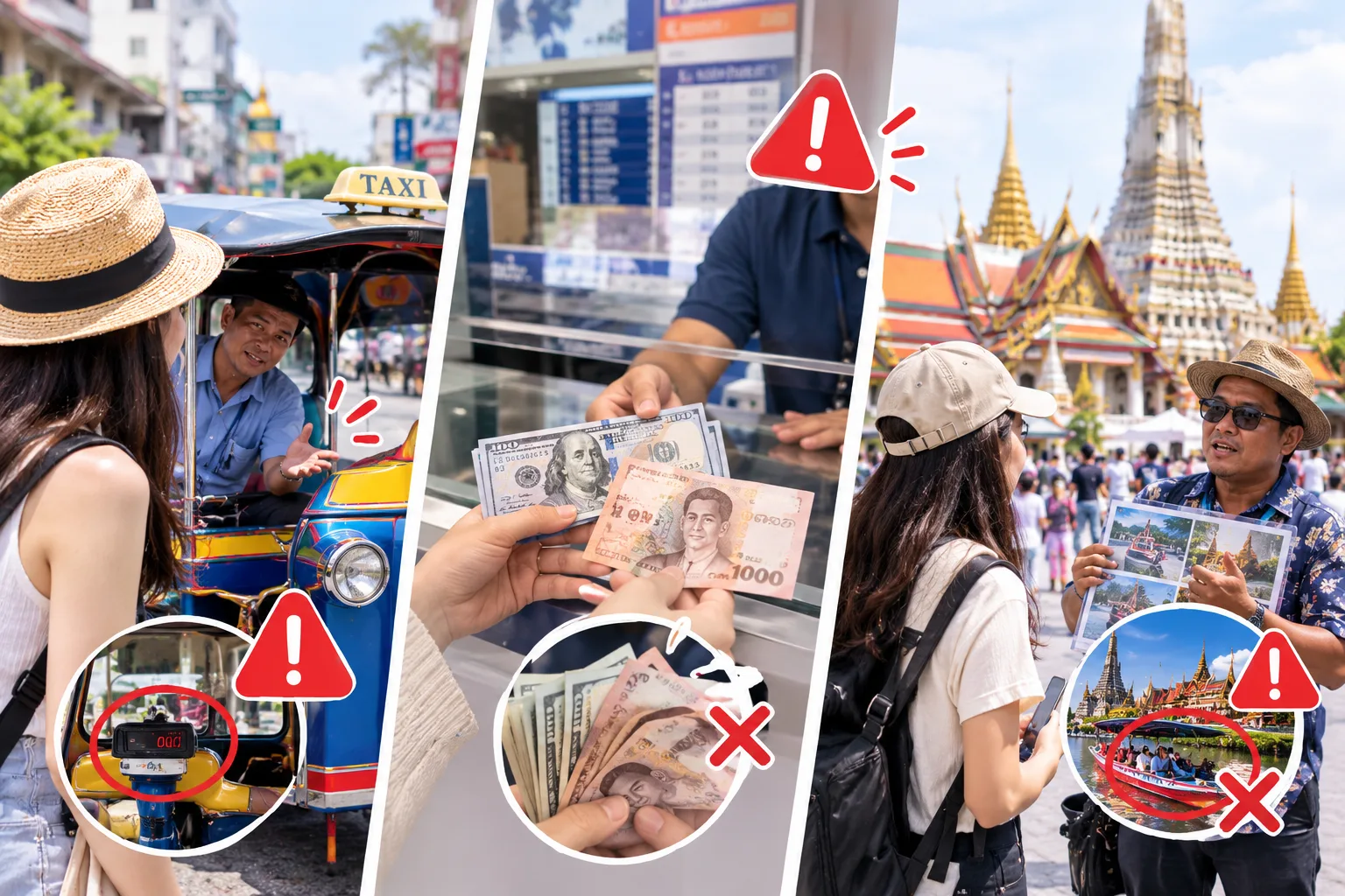 Any scam at the airport or tourist attraction
